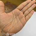 Silver PlainBox Anklet