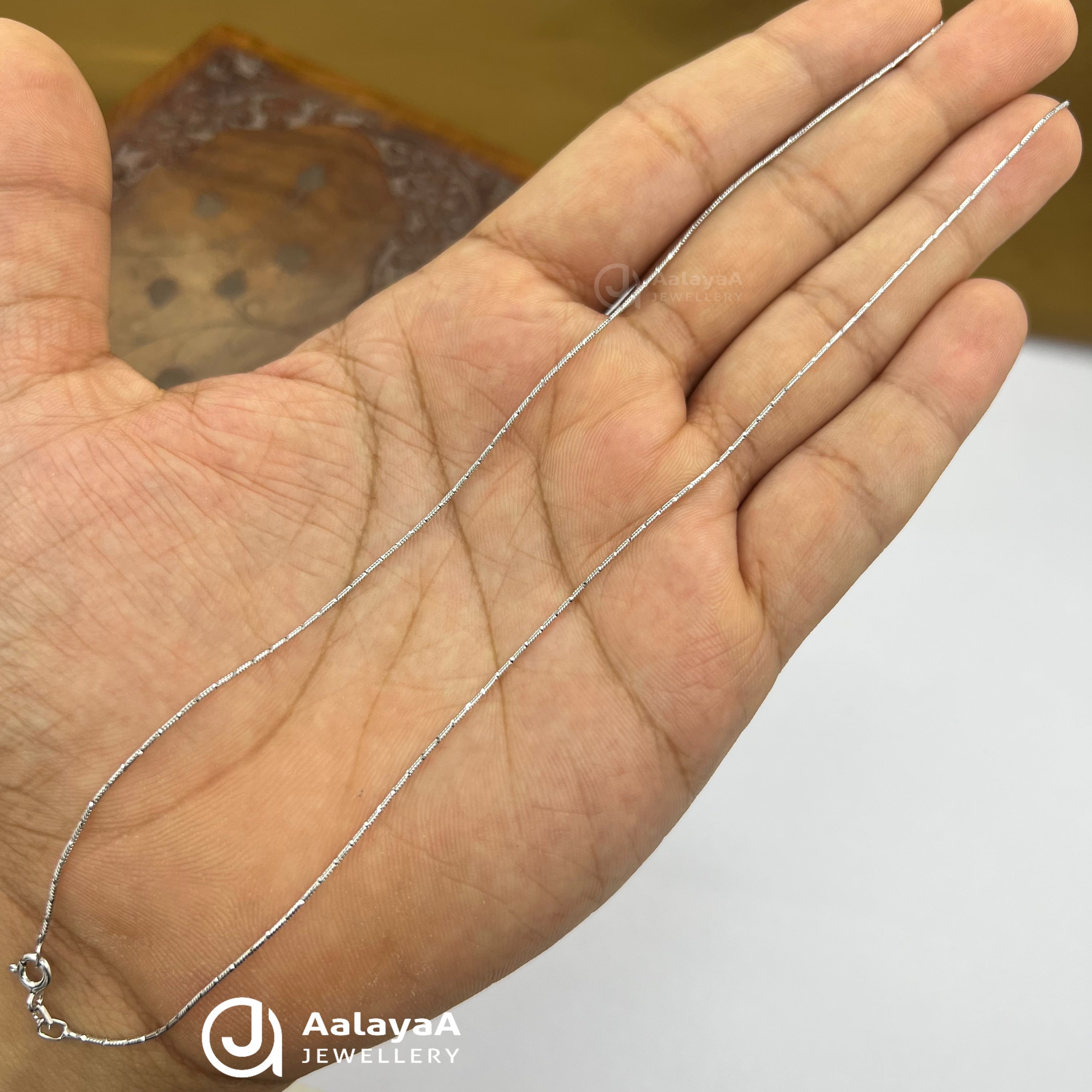 Silver plain Anklet