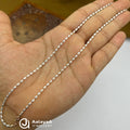 Silver RoseGold Luna Bead Anklet