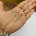 Silver RoseGold Celestial Bead Anklet