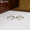 Silver Bloom Toe Rings