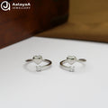 Silver Forever Heart Toe Ring