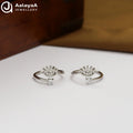 Silver Evil Eye Spark Toe Ring