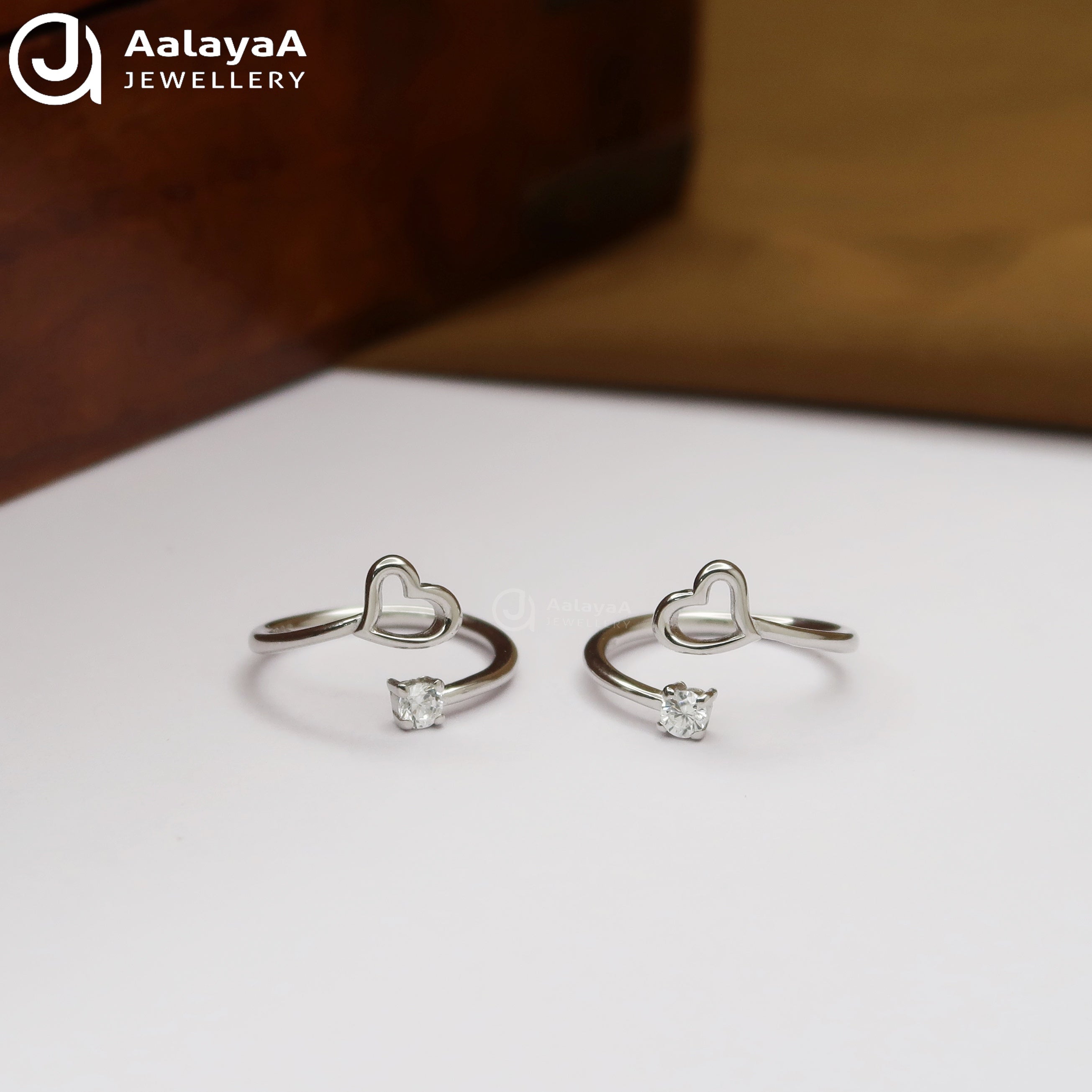 Silver Heart Toe Ring