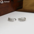 Silver Botanical Charm Toe Ring