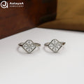 Silver Celeste Box Toe Ring