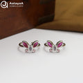 Silver Flutter Blush Toe Ring