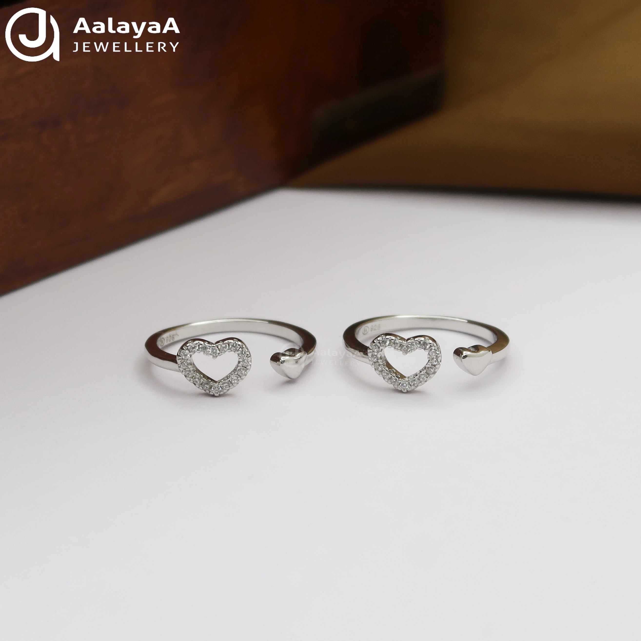 Silver Forever Heart Toe Ring