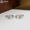 Silver Dazzling Blossom Toe Ring