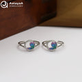 Silver Iris Butterfly Toe Ring