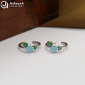 Silver Ocean Bloom Toe Ring