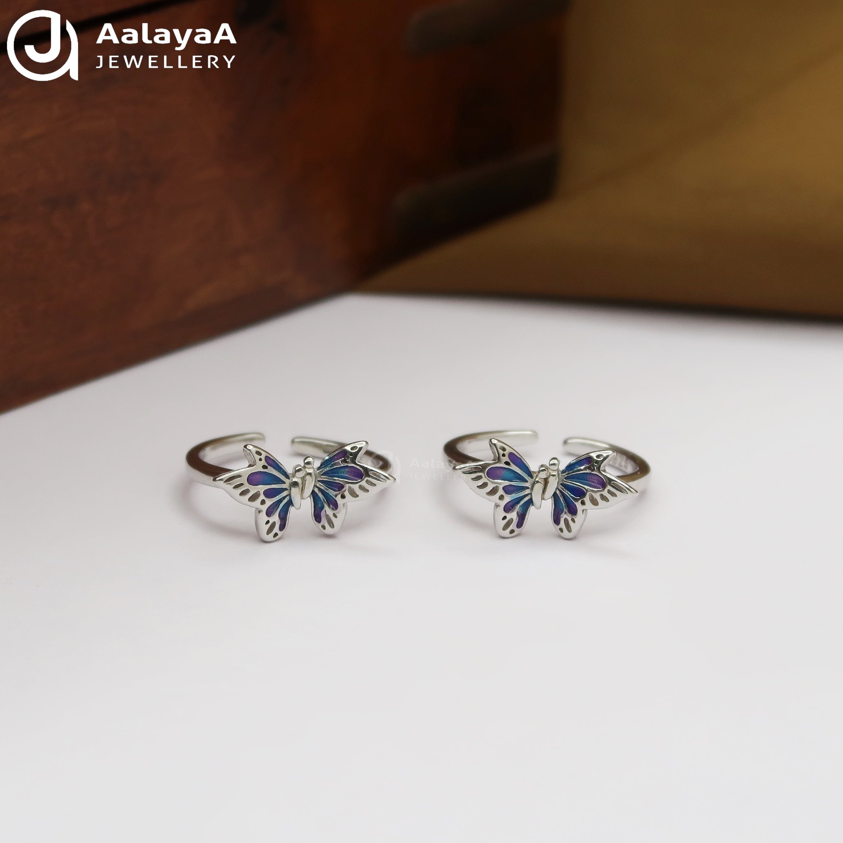Silver Mystic Wings Toe Ring