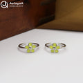 Silver Lime Blossom Toe Ring